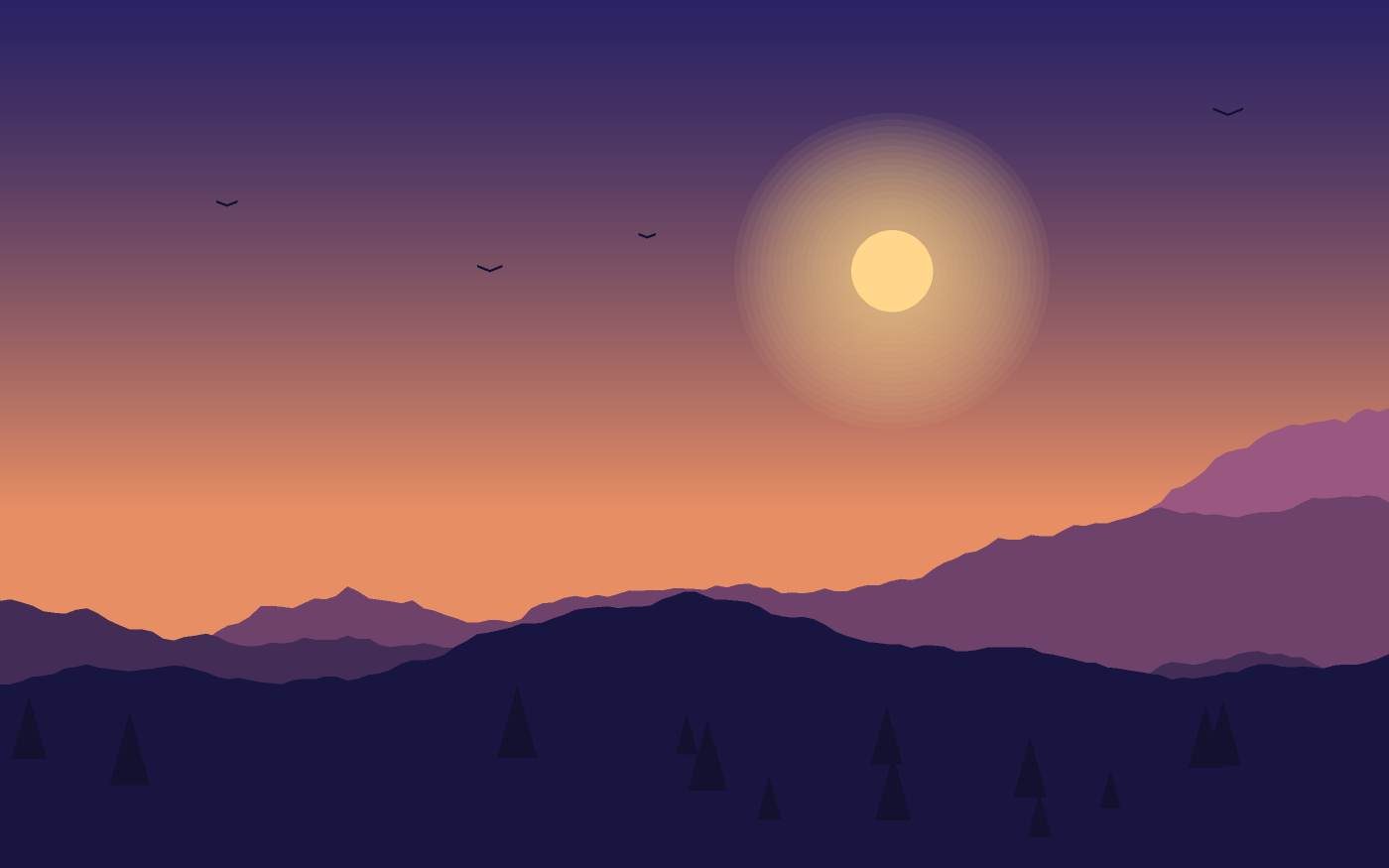 Landschaftsillustration