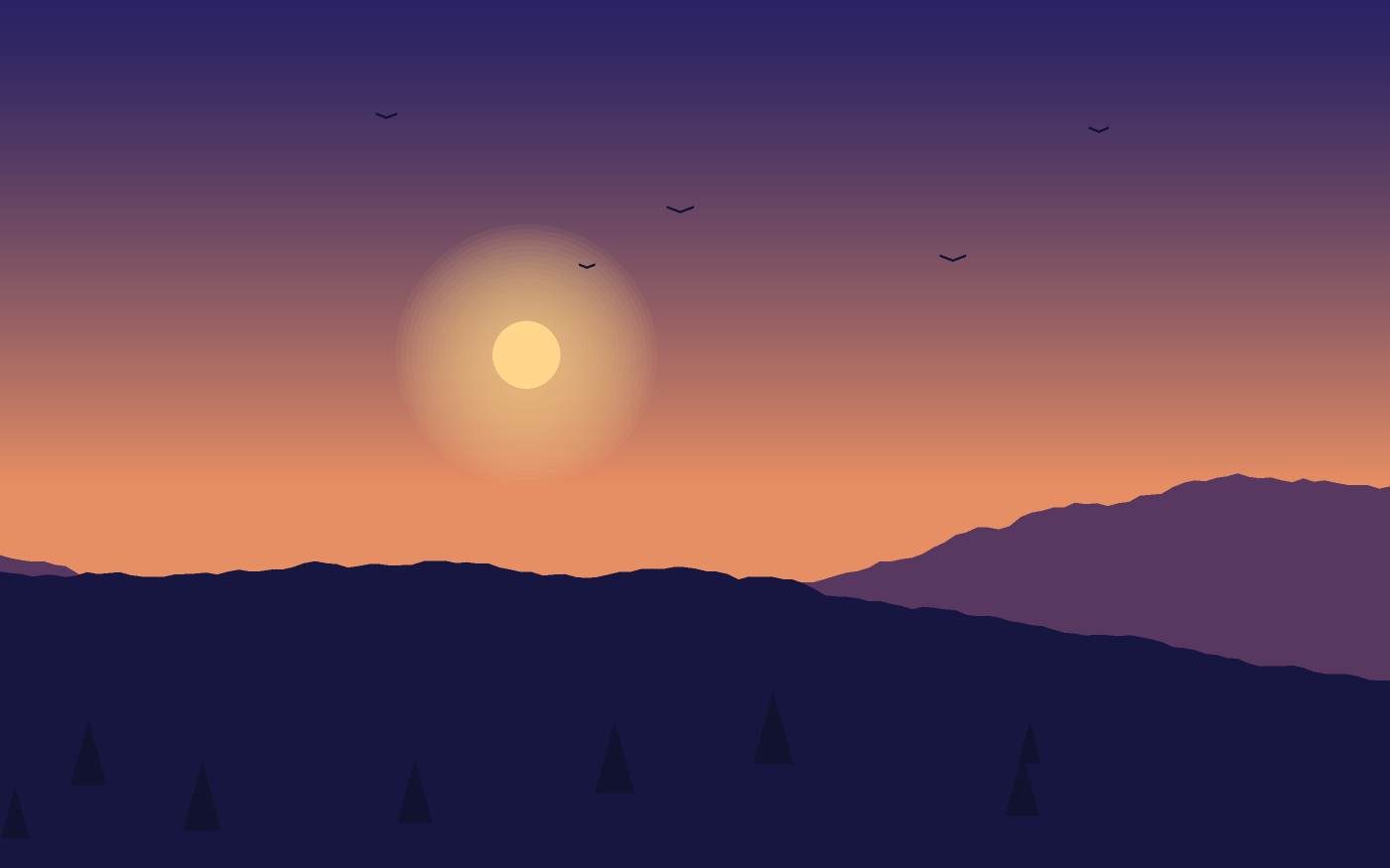 Landschaftsillustration