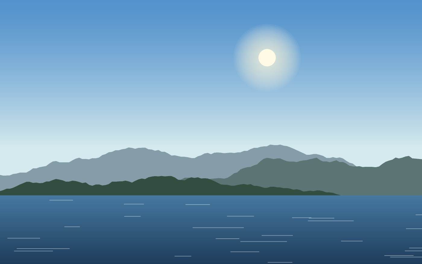 Illustrazione di un paesaggio